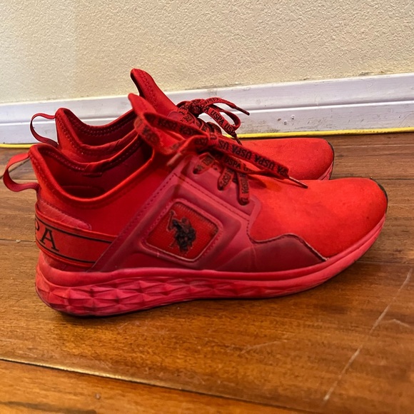 Red Polo Ralph Lauren Sneakers - Picture 1 of 5